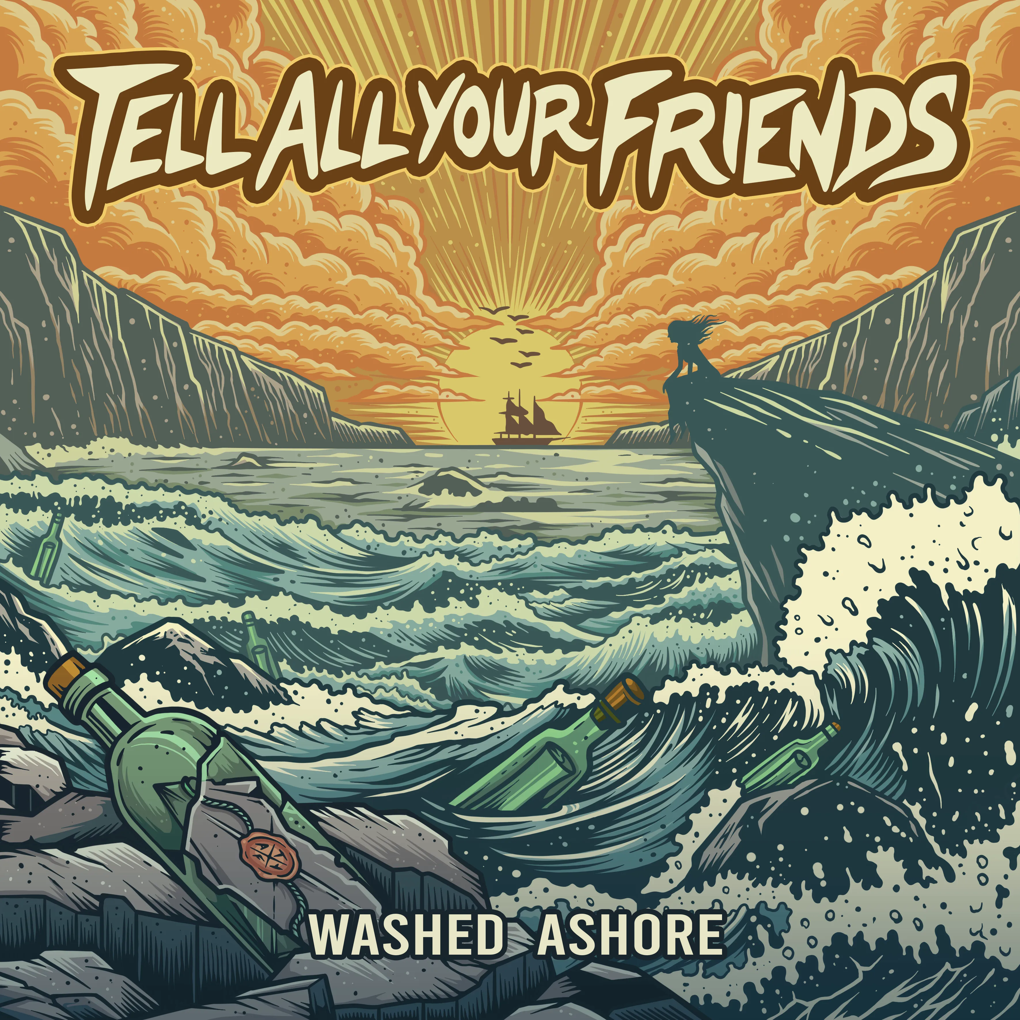 Washed Ashore - Album artwork showing the cover design for the ep
